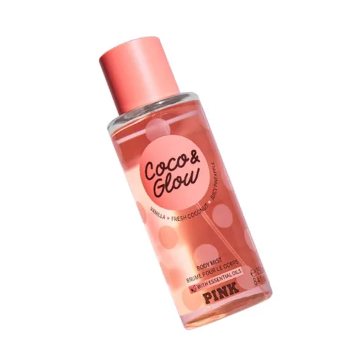 Vista 3 de Victoria's Secret Pink Coco & Glow Mist para mujer, 8.4 onzas (Coco & Glow)
