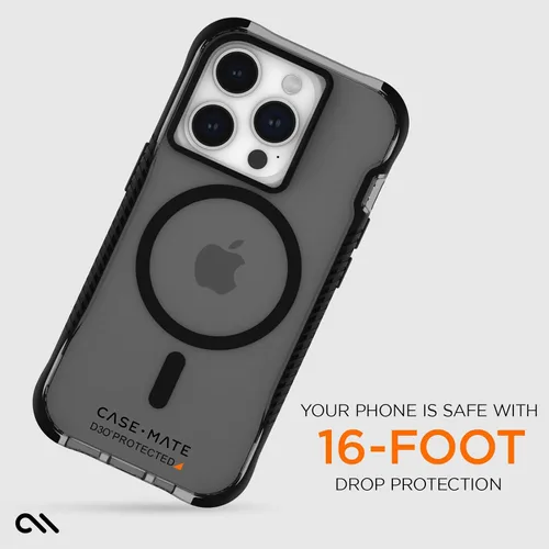 Vista 3 de Case-Mate Funda rígida para iPhone 15 Pro de 6.1 pulgadas, protección contra caídas D3O de 16 pies, compatible con MagSafe, funda magnética