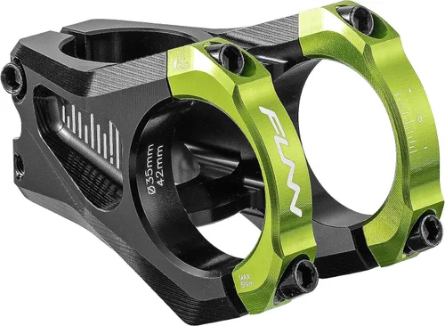 Vista 18 de Funn Vástago de bicicleta ecualizador con cero elevación, con abrazadera de barra de 1.378 in, vástago de bicicleta de aleación de 0 grados