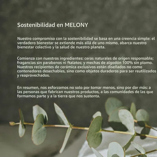 Vista 7 de MELONY Vela de Masaje Suavidad Suave para una Piel Nutrida, Hidratada y Equilibrada 8.1 oz / 230 g (Café Vainilla)