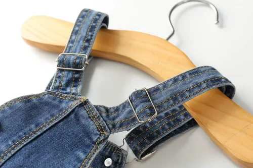 Vista 6 de KIDSCOOL SPACE Baby Boy Girl Jean Overalls,Toddler Slim Cute Denim Dungaree