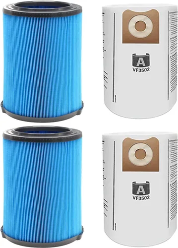 Vista 6 de Filtro VF6000 para aspiradora Ridgid Shop Vac de 5-20 galones en húmedo/seco, paquete de 1 Poliéster no tejido, lavable y reutilizable. Para