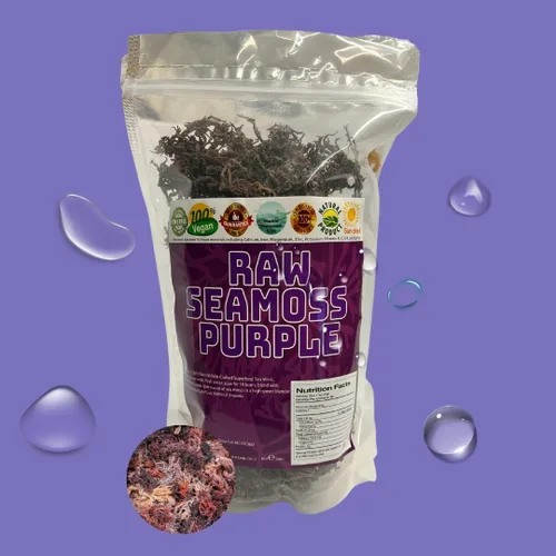 Vista 2 de Musgo marino morado Musgo marino irlandés Wildcrafted - 100% natural, hace más de 120 onzas de gel de musgo de mar, para la salud y el bienestar