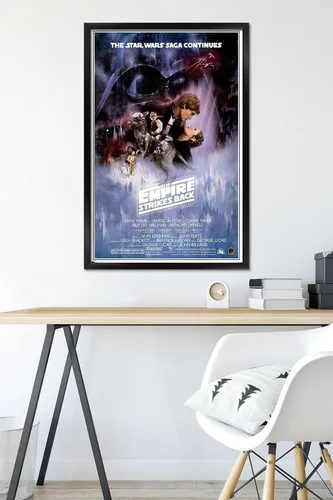 Vista 6 de Trends International Star Wars: The Empire Strikes Back - Póster de pared de una hoja de 2, 24 x 36 pulgadas, versión enmarcada en negro
