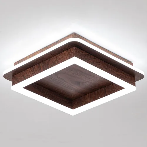 Vista 18 de CANEOE Luz de Pasillo Cuadrada de 24W, Moderna Luz de Techo LED de Montaje al Ras, Luces de Acrílico Blanco Cerca del Techo para Dormitorio Comedor