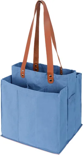 Vista 10 de Bolsas de comestibles reutilizables para trabajo pesado, bolsas de la compra a granel, bolsas de compras plegables, bolsa multiusos de la compra
