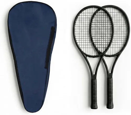 Vista 22 de Bolsa de tenis TaktZeit ligera y acolchada con funda para raquetas de tenis y correa de hombro ajustable
