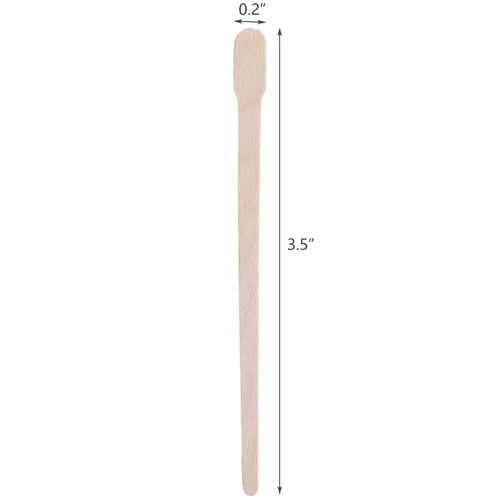 Vista 2 de Hedume Paquete de 2000 espátulas de cera Whaline Wood Waxing Applicator Sticks Small para depilación y cuerpo de cejas