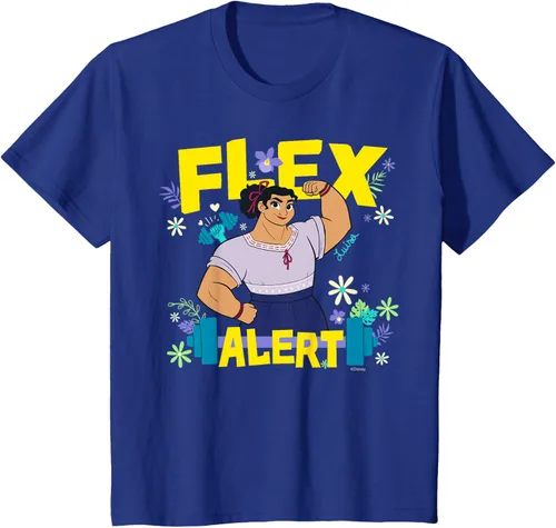 Vista 50 de Disney Encanto Luisa Madrigal Flex Alert Camiseta, Negro