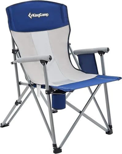 Vista 10 de KingCamp Silla de camping extragrande XL, sofá plegable resistente de 500