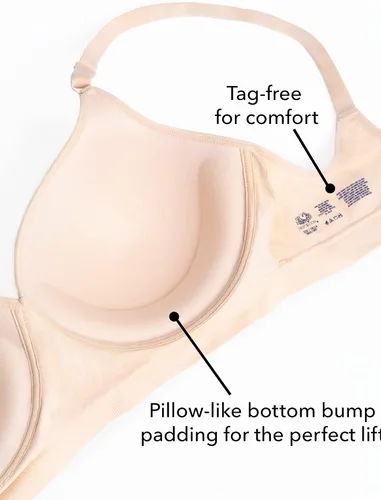 Vista 4 de Fruit of the Loom Sujetador push-up sin costuras para mujer