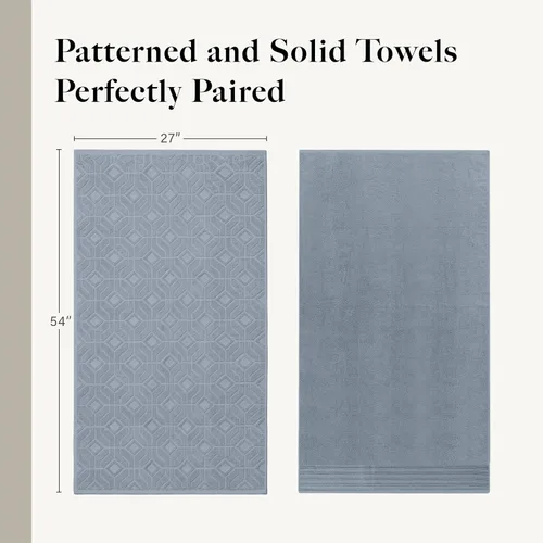 Vista 2 de Modern Threads Juego de toallas de baño de algodón de 6 piezas, toallas ultrasuaves de 550 GSM, juego de baño con toallas de mano y paños de baño