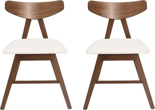 Vista 12 de Christopher Knight Home Stocker - Sillas de comedor tapizadas, color gris oscuro/nogal (juego de 2)