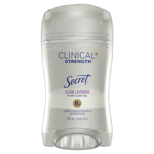 Vista 2 de Secret Clinical Strength - Antitranspirante y desodorante en gel transparente, lavanda limpia, 1.6 onzas (paquete de 12)