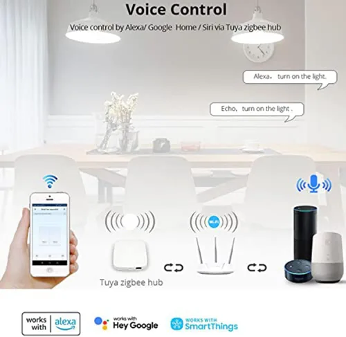 Vista 4 de Zigbee Smart Home WiFi Interruptor remoto inalámbrico, controlador de luz LED, módulo de relé de bricolaje, compatible con Alexa y Google Home