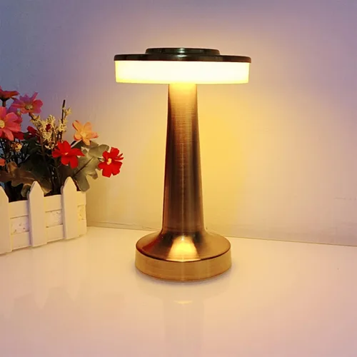 Vista 11 de Lámpara de escritorio inalámbrica portátil táctil, atenuación táctil de 3 velocidades, puerto de batería USB integrado, luz de noche de dormitorio