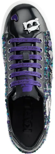 Vista 4 de Karl Lagerfeld Tenis con cordones para mujer Cate Sayings Everyday