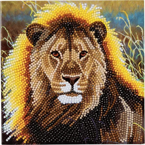 Vista 5 de CRYSTAL ART Kit de tarjetas de león en reposo 7.1 x 7.1 in
