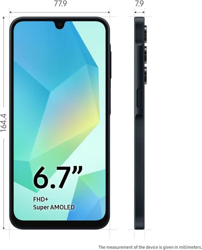 Vista 2 de Samsung Galaxy A16 5G, 128GB, negro - Desbloqueado (renovado)