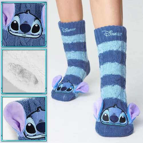 Vista 5 de Disney Women's Slippers Socks Fluffy Slipper Socks