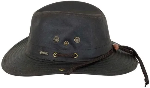Vista 2 de Outback Trading Company 1497 River Guide UPF 50 - Gorro de algodón impermeable transpirable para exteriores