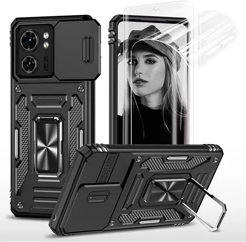 Vista 35 de Jeylly Funda para Motorola Edge Plus 2023 con protector de pantalla HD