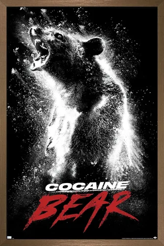 Vista 15 de Trends International Oso de cocaína - Póster de pared de una hoja, 22.4 pulgadas de largo x 14.7 pulgadas, versión enmarcada de madera de granero