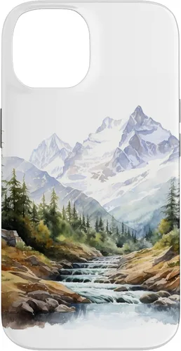 Vista 4 de Funda para iPhone 11 Pro acuarela montañas paisaje