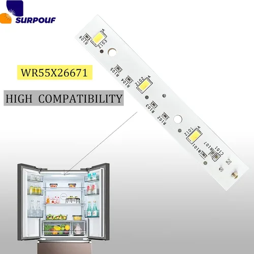 Vista 2 de WR55X26671 Tablero de luz LED se adapta a refrigeradores GE Reemplazar wr55x26671 ge Refrigerador led Light Reemplazo 4468532 AP6035586 PS11767930
