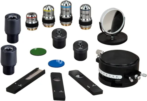Vista 3 de OMAX M837ZPL-C100U 1500X Trinocular Polarización Cuádruple Nosepiece