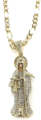 Vista 3 de Santa Muerte Juego de colgantecadena, Metal
