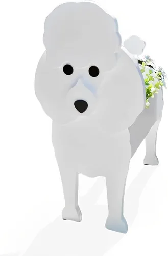 Vista 71 de Macetero de flores para perros, regalos para mujeres, bonitas macetas de PVC para perros, macetas para interiores y exteriores, maceta de jardín