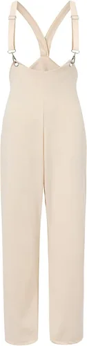 Vista 2 de Overol de lino holgado de moda para mujer, overol de algodón de encaje holgado