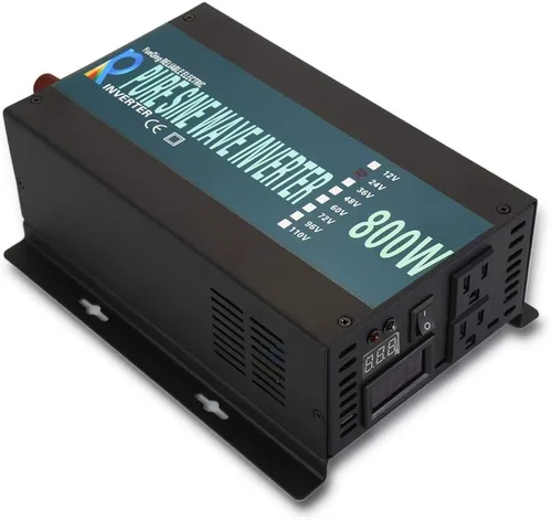 Vista 10 de WZRELB inversor de corriente solar pura de la onda sinusoidal de 500W 24V 120V con el interruptor teledirigido