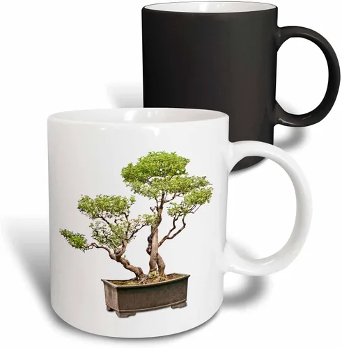 Vista 13 de 3dRose Penjing Bonsai 11oz Two-Tone Blue Mug Azul