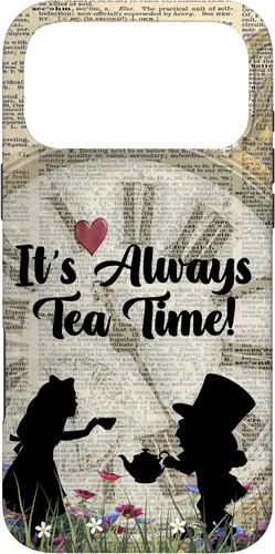 Vista 22 de iPhone 16 It's Always Tea Time! Funda Alicia y el Sombrerero Loco