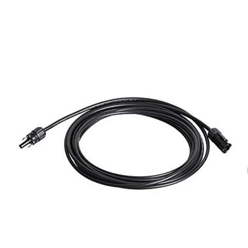 Vista 8 de Renogy Cable de extensión de panel solar con adaptador de cable impermeable de conector hembra y macho, 1.5 pies 12AWG, 1 pieza, negro
