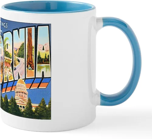Vista 58 de CafePress Taza de café de cerámica de 11 oz (11.0 fl oz) de San Francisco Blanco - Taza San Francisco