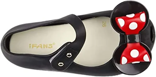 Vista 4 de iFANS - Sandalias de princesa para niñas, diseño de lunares