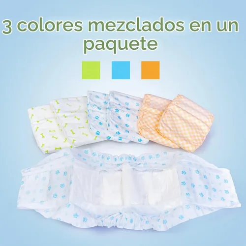 Vista 2 de Pañales Pet Soft para perro, desechables, para perros macho, xs