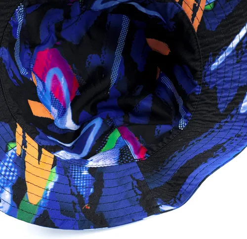 Vista 5 de Twitch Sombrero de pescador - Estampado Multicolor Negro, Estampado Multicolor Negro