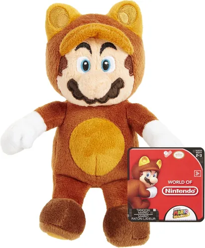 Vista 3 de Nintendo World of Nintendo Plush Tanooki Mario Multi