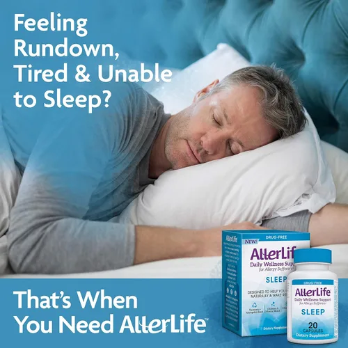 Vista 2 de Cápsulas para dormir, suplementos diarios para alergias y ayuda para dormir, 20