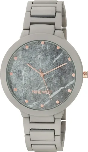 Vista 8 de Nine West Reloj de pulsera con brazalete de goma para mujer