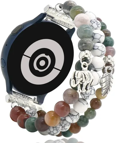 Vista 10 de LuReen Correa compatible con Galaxy Watch 6/Watch 5/Galaxy Watch 4 Band 1.575 in 1.732 in, Galaxy Watch 5 Pro Band 1.772 in/Watch 6 4 Classic Band
