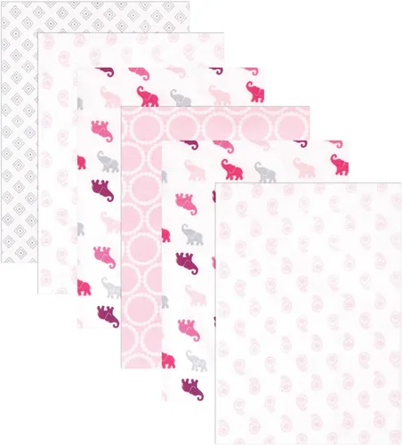Vista 24 de Luvable Friends Mantas unisex de franela de algodón para bebé, paquete de 84 ABC, talla única