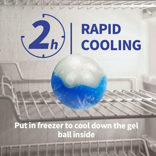 Vista 6 de ALL FOR PAWS Chill Out - Bola de hielo refrigerante para perros, juguetes refrigerantes para masticar, juguete de dentición congelable