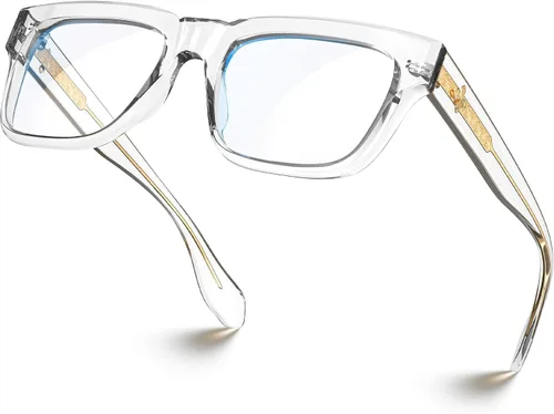 Vista 13 de VISOONE Fashion Square Frame Blue Light Blocking Glasses RANDI