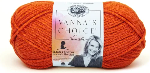 Vista 20 de Lion Brand Yarn (1 madeja) Hilo Vanna's Choice, mármol gris