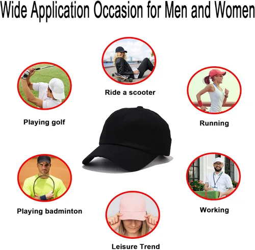 Vista 6 de NPQQUAN Original Classic Low Profile Baseball Cap Golf Dad Hat Adjustable Cotton Hats Men Women Unconstructed Plain Cap